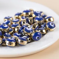 50 Pieces 6 * 8mm Resin Devil's Eye Beads main image 4