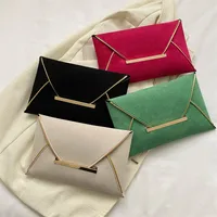Women's Small Canvas Solid Color Vintage Style Classic Style Square String Envelope Bag main image 2