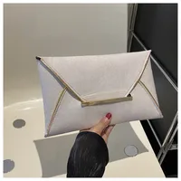 Women's Small Canvas Solid Color Vintage Style Classic Style Square String Envelope Bag sku image 4