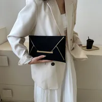 Women's Small Canvas Solid Color Vintage Style Classic Style Square String Envelope Bag main image 3