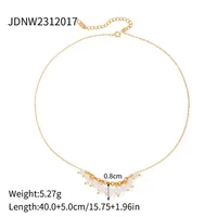 Wholesale Jewelry IG Style Pearl Stainless Steel Pendant Necklace main image 6