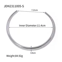 Wholesale Jewelry IG Style Geometric Stainless Steel Choker main image 6