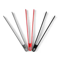 Simple Style Solid Color Silica Gel Food Tongs 1 Piece main image 3