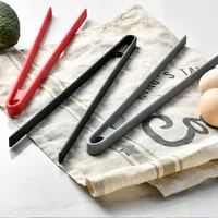 Simple Style Solid Color Silica Gel Food Tongs 1 Piece main image 1