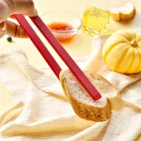 Simple Style Solid Color Silica Gel Food Tongs 1 Piece main image 4