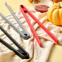 Simple Style Solid Color Silica Gel Food Tongs 1 Piece main image 5