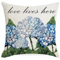 Simple Style Classic Style Commute Color Block Linen Pillow Cases sku image 5