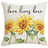 Simple Style Classic Style Commute Color Block Linen Pillow Cases sku image 9