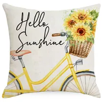 Simple Style Classic Style Commute Color Block Linen Pillow Cases sku image 11