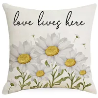 Simple Style Classic Style Commute Color Block Linen Pillow Cases sku image 13