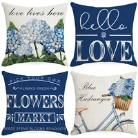Simple Style Classic Style Commute Color Block Linen Pillow Cases main image 5