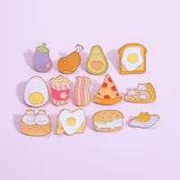 Cute Cartoon Alloy Stoving Varnish Plating Unisex Brooches main image 3