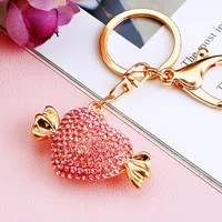Cute Heart Shape Zinc Alloy Valentine's Day Women's Keychain sku image 7