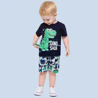 Simple Style Classic Style Animal Cartoon Cotton Boys Clothing Sets main image 1
