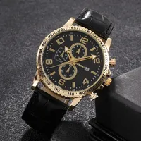 Business Geometric Buckle Quartz Men's Watches sku image 3