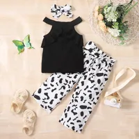 Simple Style Solid Color Cotton Baby Clothing Sets main image 1