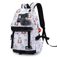 Waterproof Geometric School Travel Daily School Backpack main image 1