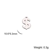 1 Piece Stainless Steel 18K Gold Plated Plating Polished Pendant sku image 1