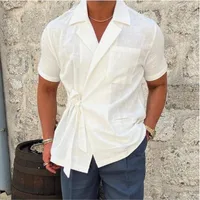 Men's Solid Color Blouse Men's Clothing main image 1