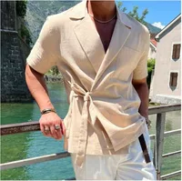 Men's Solid Color Blouse Men's Clothing main image 2