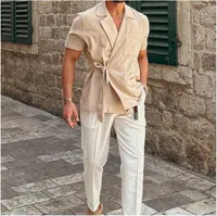 Men's Solid Color Blouse Men's Clothing main image 3