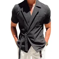 Men's Solid Color Blouse Men's Clothing main image 4