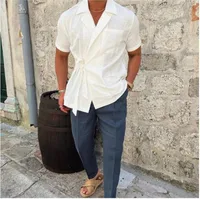 Men's Solid Color Blouse Men's Clothing main image 5