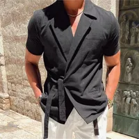 Men's Solid Color Blouse Men's Clothing sku image 8