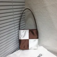 Women's Mini Canvas Color Block Vintage Style Classic Style Square Magnetic Buckle Shoulder Bag sku image 22