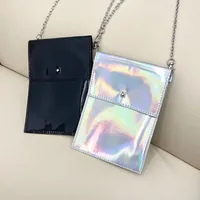 Women's Pu Leather Solid Color Streetwear Square Flip Cover Phone Wallets main image 1