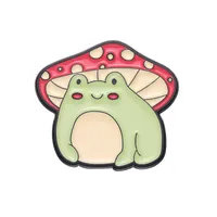Cartoon Style Cute Animal Cartoon Frog Alloy Stamping Stoving Varnish Plating Unisex Cartoon Pinback Badge Brooches Collar Pin sku image 99