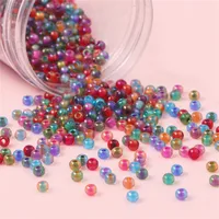 1 Set Diameter 4mm Hole 1~1.9mm Glass Ball Beads main image 3
