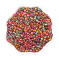 1 Set Diameter 4mm Hole 1~1.9mm Glass Ball Beads sku image 1