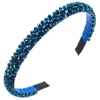 Women's Elegant Solid Color Artificial Crystal Cloth Inlay Artificial Crystal Hair Band main image 2