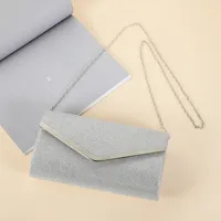 Gold Silver Polyester Solid Color Square Evening Bags main image 3