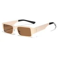 Streetwear Solid Color Ac Square Full Frame Women's Sunglasses main image 2