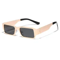 Streetwear Solid Color Ac Square Full Frame Women's Sunglasses main image 5