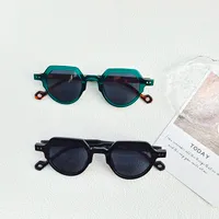 Casual Vacation Color Block Pc Resin Special-Shaped Mirror Full Frame Women's Sunglasses main image 6