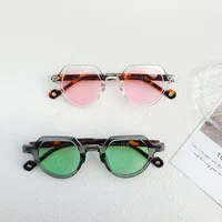 Casual Vacation Color Block Pc Resin Special-Shaped Mirror Full Frame Women's Sunglasses main image 3