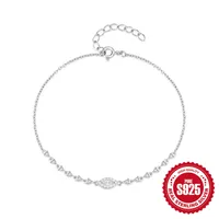 Simple Style Geometric Eye Sterling Silver Plating Bracelets main image 5