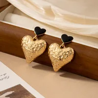 2 Pieces Romantic Double Heart Heart Shape Plating Alloy Drop Earrings main image 4