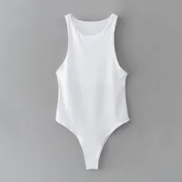 Women's Bodysuits Bodysuits Simple Style Solid Color main image 4