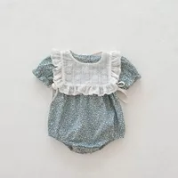 Princess Cute Flower Cotton Baby Rompers sku image 6
