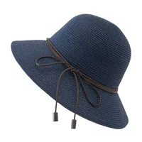Women's Simple Style Classic Style Solid Color Flat Eaves Straw Hat main image 4
