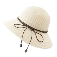 Women's Simple Style Classic Style Solid Color Flat Eaves Straw Hat main image 5