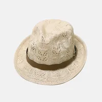 Unisex Basic Solid Color Flat Eaves Fedora Hat sku image 4