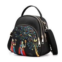 Landscape Painting Casual Daily Shopping Women's Backpack sku image 1