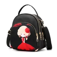 Landscape Painting Casual Daily Shopping Women's Backpack sku image 4