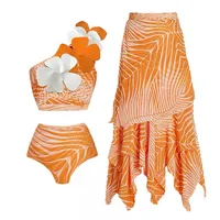 Women's Flower 2 Pieces Set Bikinis Swimwear main image 1