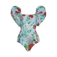 Women's Elegant Ditsy Floral 2 Pieces Set One Piece Swimwear main image 4